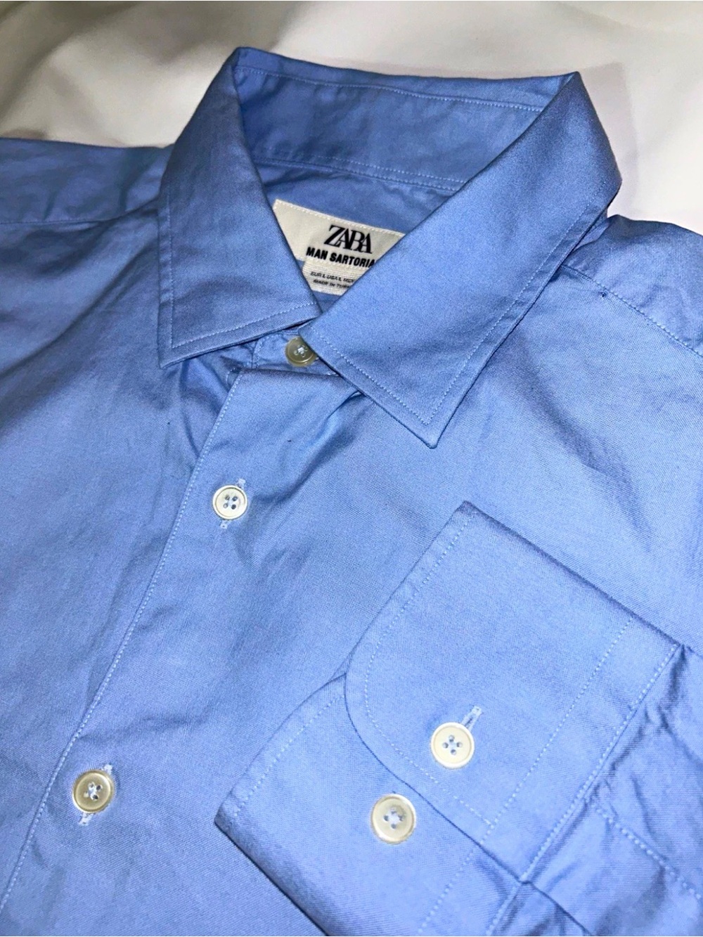 Zara Light Blue Men's Dress Shirt
